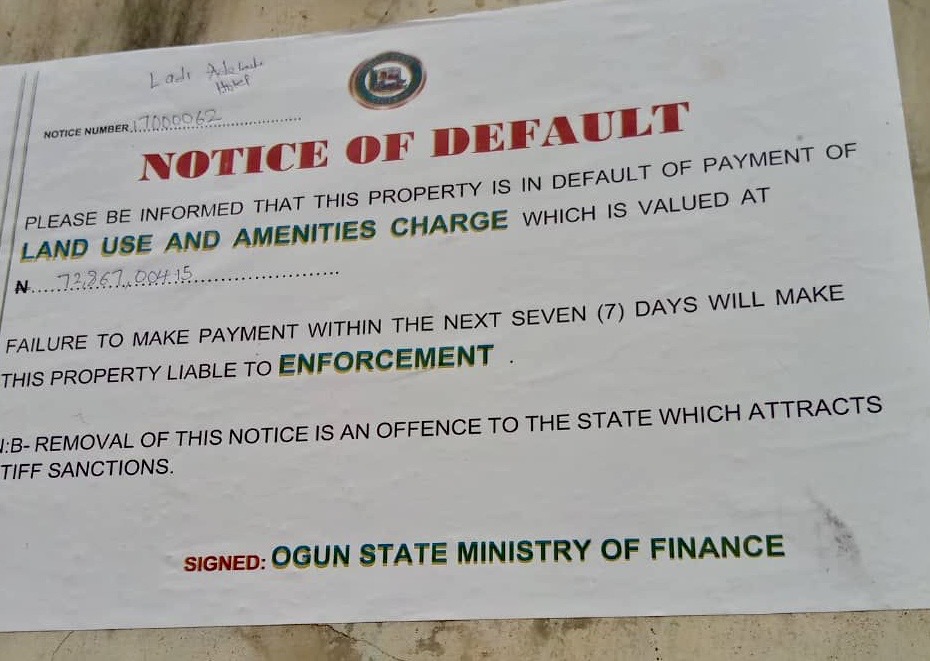 Ogun State Government Accused of Harassing Opposition with Land Charge Enforcement